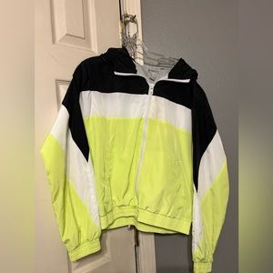 Forever 21 zipper windbreaker jacket size small - like new